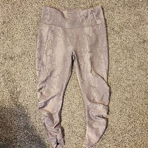 CALIA by Carrie Underwood Textured Taupe Leggings